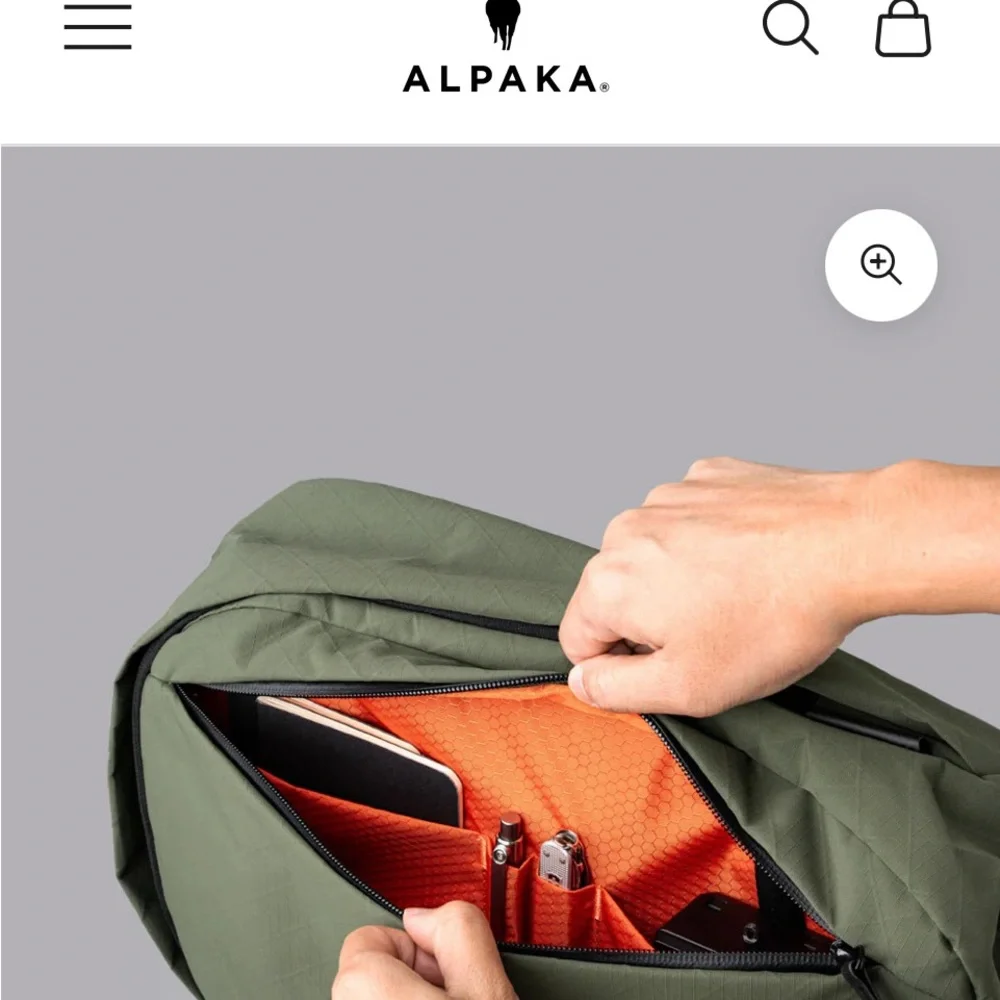 NWT Alpaka Metro Backpack 12L in light green A1